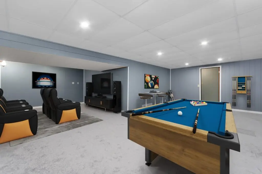 Basement Remodel Game Room